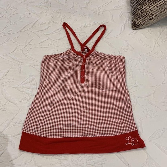 Lady Dutch red and white tank top - Picture 1 of 1